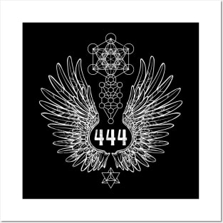 Angel Number 444 Sacred Geometry Posters and Art